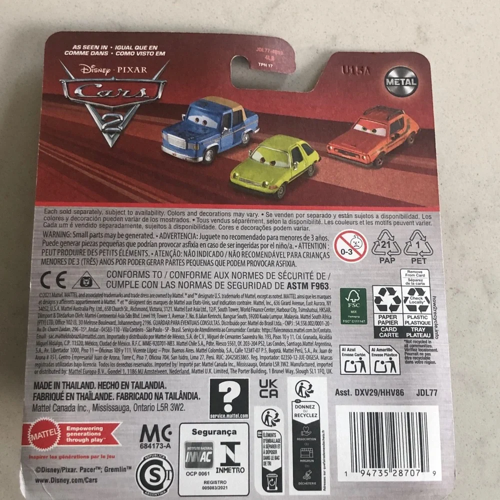 Mattel Cars Grem Toy Vehicle - Orange